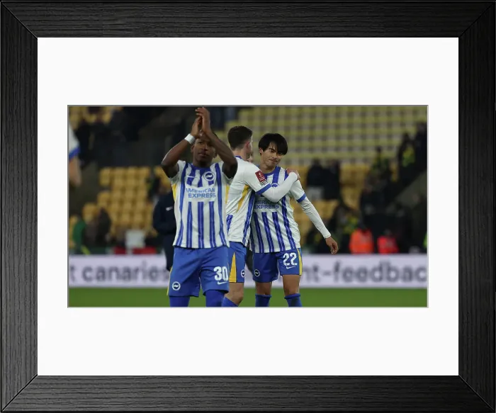 Framed Print : Norwich City v Brighton and Hove Albion Emirates FA Cup 11JAN25 Framed Print : Norwich City v Brighton and Hove Albion Emirates FA Cup 11JAN25