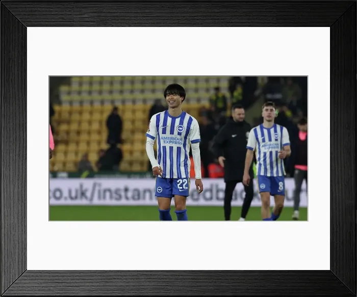 Framed Print : Norwich City v Brighton and Hove Albion Emirates FA Cup 11JAN25 Framed Print : Norwich City v Brighton and Hove Albion Emirates FA Cup 11JAN25