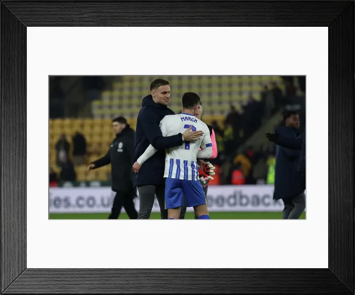 Framed Print : Norwich City v Brighton and Hove Albion Emirates FA Cup 11JAN25 Framed Print : Norwich City v Brighton and Hove Albion Emirates FA Cup 11JAN25