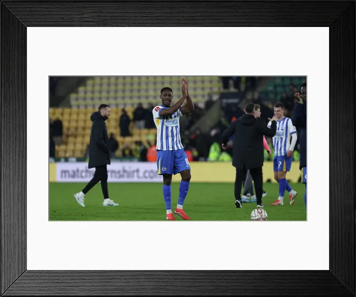 Framed Print : Norwich City v Brighton and Hove Albion Emirates FA Cup 11JAN25 Framed Print : Norwich City v Brighton and Hove Albion Emirates FA Cup 11JAN25