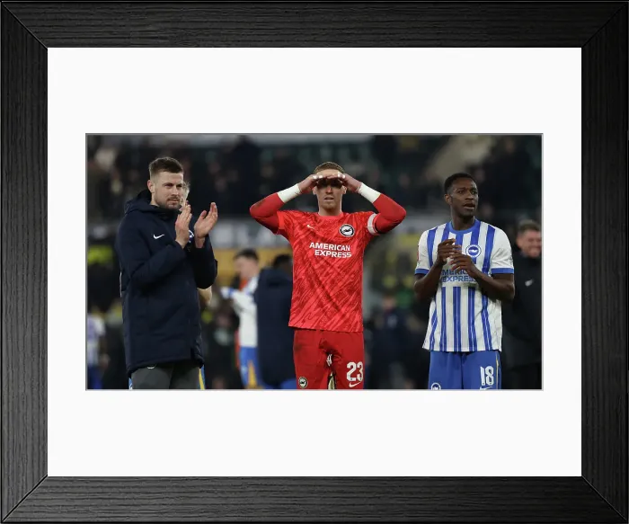 Framed Print : Norwich City v Brighton and Hove Albion Emirates FA Cup 11JAN25 Framed Print : Norwich City v Brighton and Hove Albion Emirates FA Cup 11JAN25
