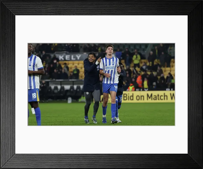 Framed Print : Norwich City v Brighton and Hove Albion Emirates FA Cup 11JAN25 Framed Print : Norwich City v Brighton and Hove Albion Emirates FA Cup 11JAN25