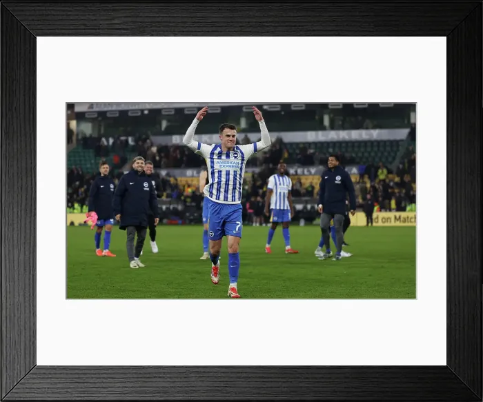Framed Print : Norwich City v Brighton and Hove Albion Emirates FA Cup 11JAN25 Framed Print : Norwich City v Brighton and Hove Albion Emirates FA Cup 11JAN25