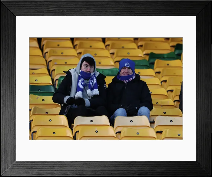 Framed Print : Norwich City v Brighton and Hove Albion Emirates FA Cup 11JAN25 Framed Print : Norwich City v Brighton and Hove Albion Emirates FA Cup 11JAN25