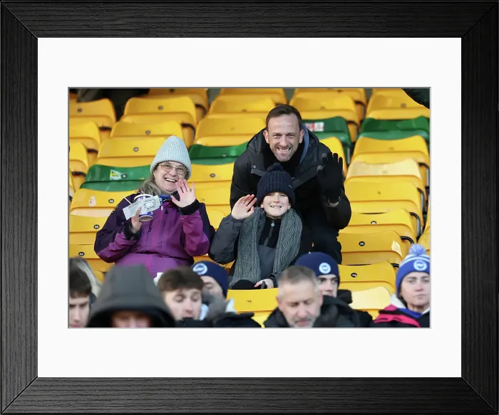 Framed Print : Norwich City v Brighton and Hove Albion Emirates FA Cup 11JAN25 Framed Print : Norwich City v Brighton and Hove Albion Emirates FA Cup 11JAN25