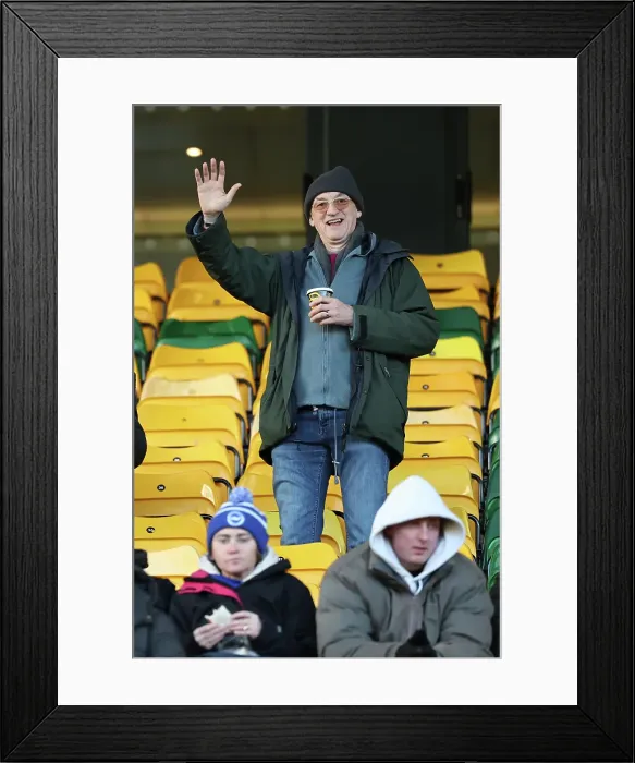 Framed Print : Norwich City v Brighton and Hove Albion Emirates FA Cup 11JAN25