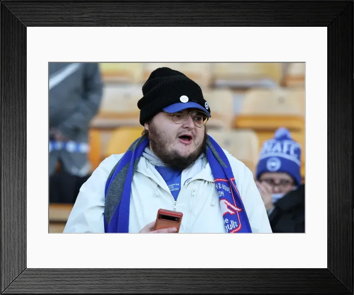 Framed Print : Norwich City v Brighton and Hove Albion Emirates FA Cup 11JAN25
