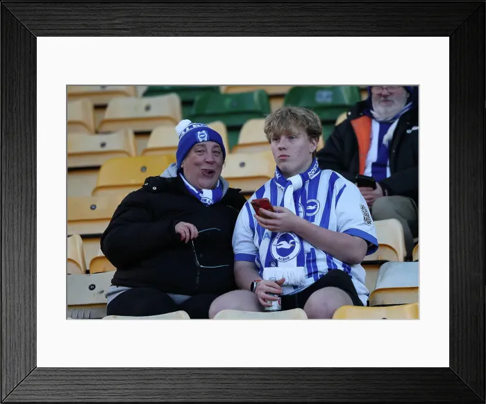 Framed Print : Norwich City v Brighton and Hove Albion Emirates FA Cup 11JAN25