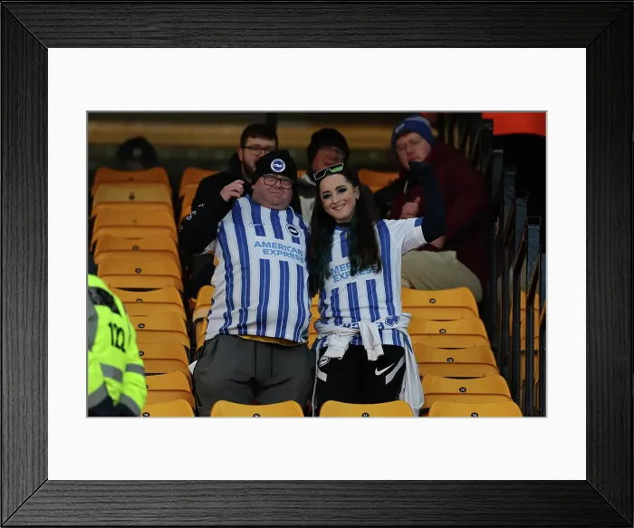 Framed Print : Norwich City v Brighton and Hove Albion Emirates FA Cup 11JAN25