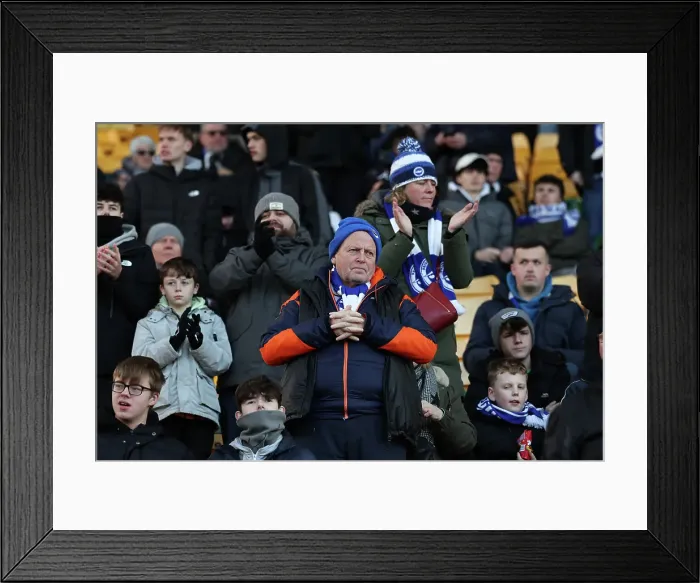 Framed Print : Norwich City v Brighton and Hove Albion Emirates FA Cup 11JAN25