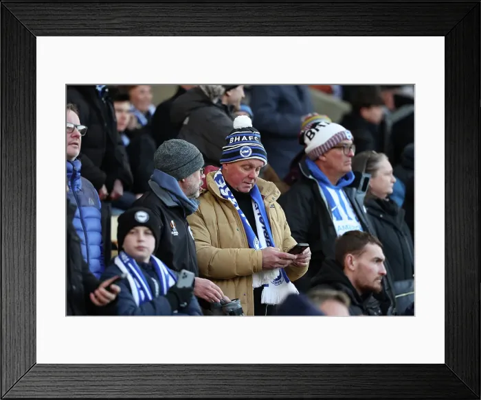 Framed Print : Norwich City v Brighton and Hove Albion Emirates FA Cup 11JAN25