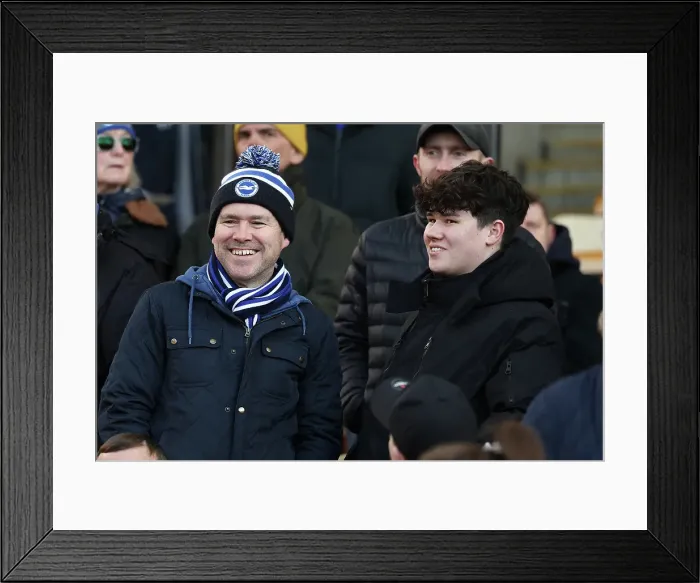 Framed Print : Norwich City v Brighton and Hove Albion Emirates FA Cup 11JAN25