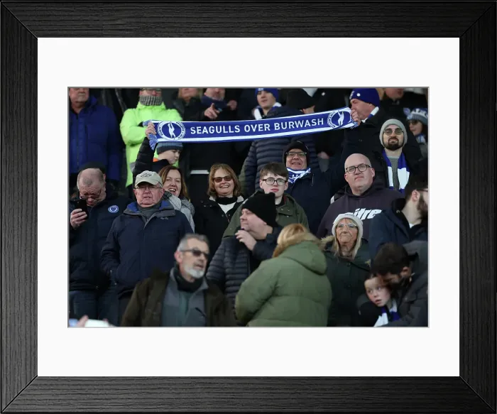 Framed Print : Norwich City v Brighton and Hove Albion Emirates FA Cup 11JAN25