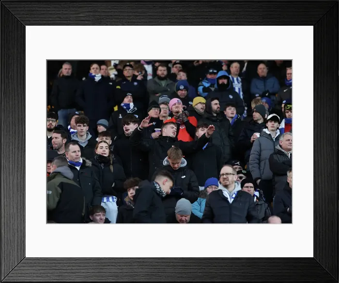 Framed Print : Norwich City v Brighton and Hove Albion Emirates FA Cup 11JAN25