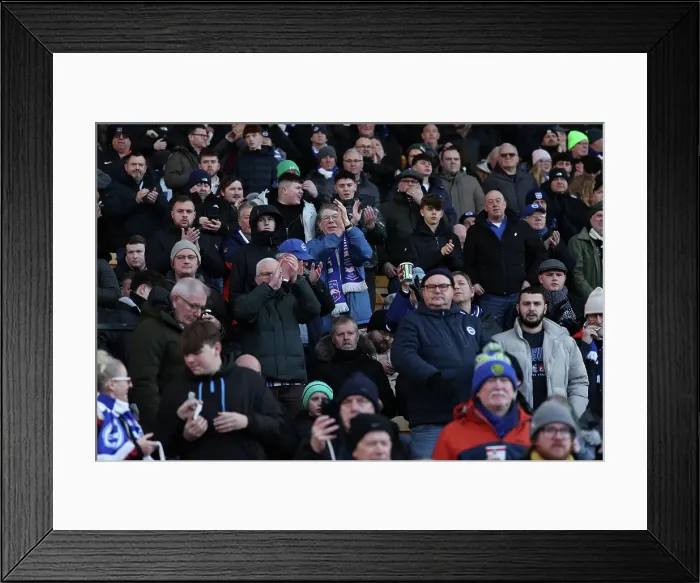 Framed Print : Norwich City v Brighton and Hove Albion Emirates FA Cup 11JAN25