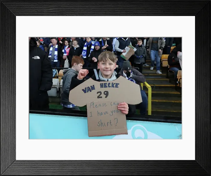 Framed Print : Norwich City v Brighton and Hove Albion Emirates FA Cup 11JAN25