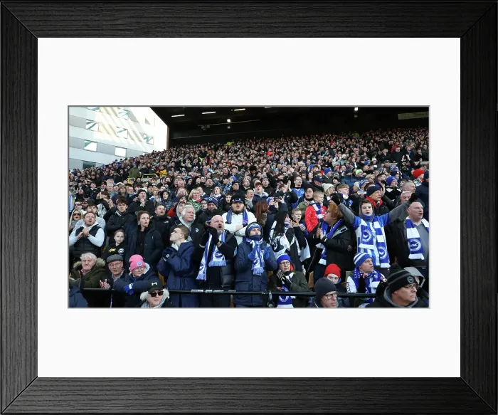 Framed Print : Norwich City v Brighton and Hove Albion Emirates FA Cup 11JAN25