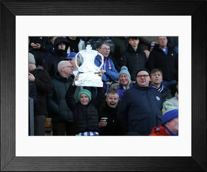 Framed Print : Norwich City v Brighton and Hove Albion Emirates FA Cup 11JAN25