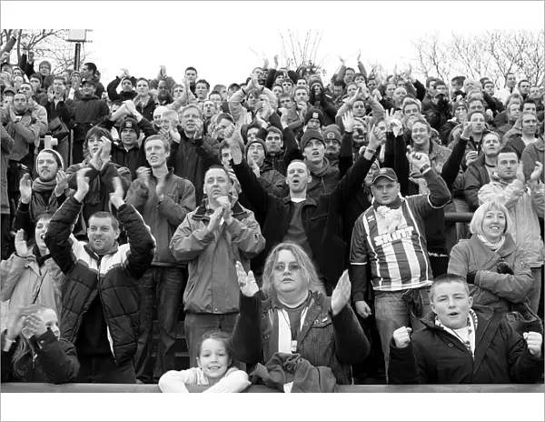 Brighton and Hove Albion Fans Unwavering Support at Brentford, February 2007