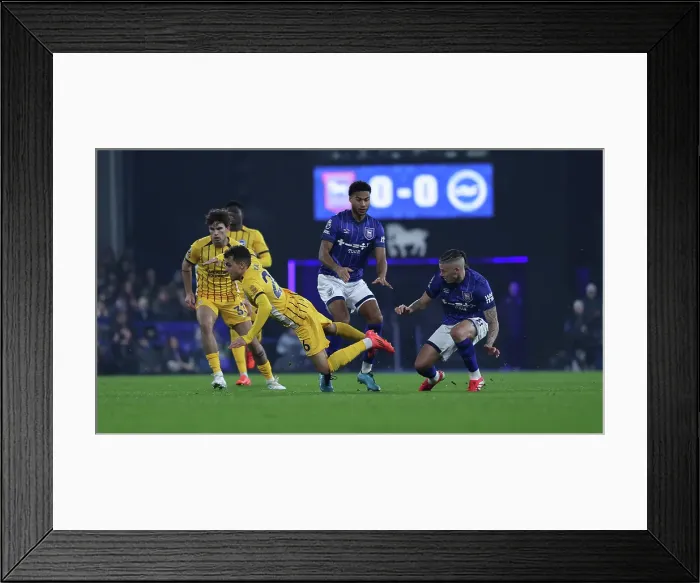 Framed Print : Ipswich Town v Brighton and Hove Albion Premier League 16JAN25 Framed Print : Ipswich Town v Brighton and Hove Albion Premier League 16JAN25