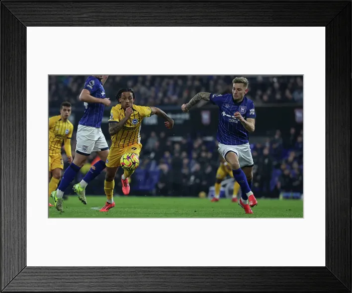 Framed Print : Ipswich Town v Brighton and Hove Albion Premier League 16JAN25 Framed Print : Ipswich Town v Brighton and Hove Albion Premier League 16JAN25