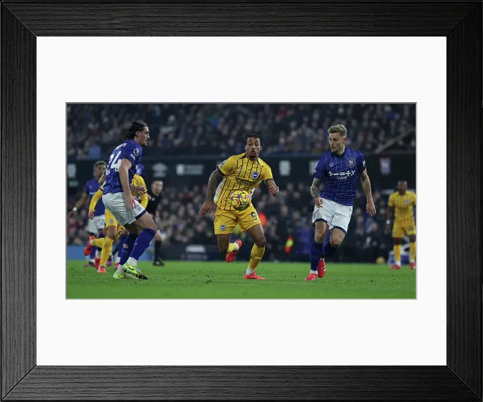 Framed Print : Ipswich Town v Brighton and Hove Albion Premier League 16JAN25 Framed Print : Ipswich Town v Brighton and Hove Albion Premier League 16JAN25
