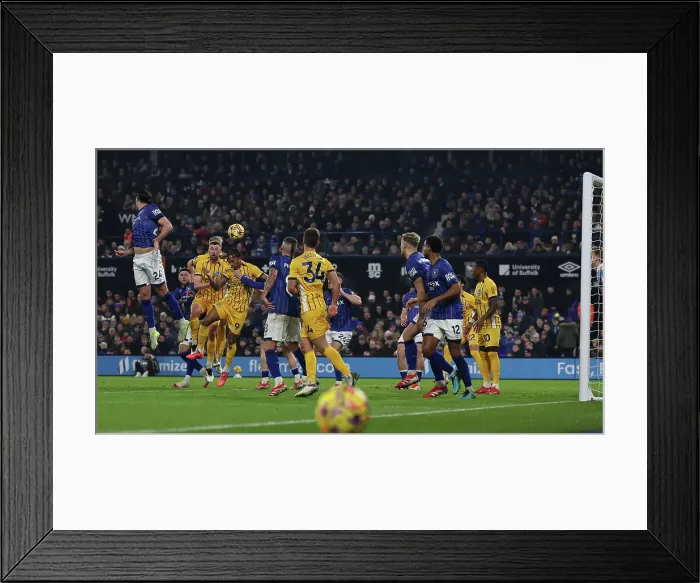 Framed Print : Ipswich Town v Brighton and Hove Albion Premier League 16JAN25