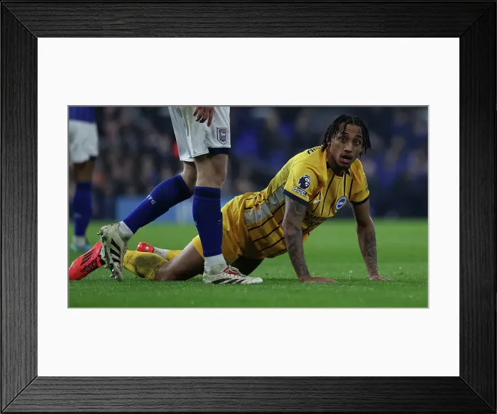 Framed Print : Ipswich Town v Brighton and Hove Albion Premier League 16JAN25