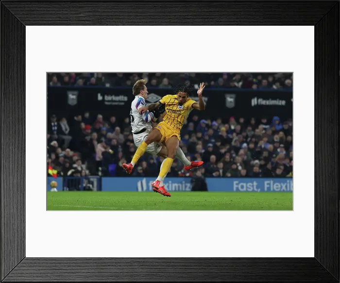 Framed Print : Ipswich Town v Brighton and Hove Albion Premier League 16JAN25 Framed Print : Ipswich Town v Brighton and Hove Albion Premier League 16JAN25