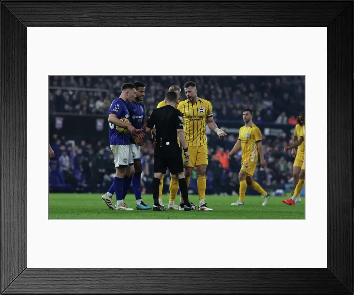 Framed Print : Ipswich Town v Brighton and Hove Albion Premier League 16JAN25 Framed Print : Ipswich Town v Brighton and Hove Albion Premier League 16JAN25