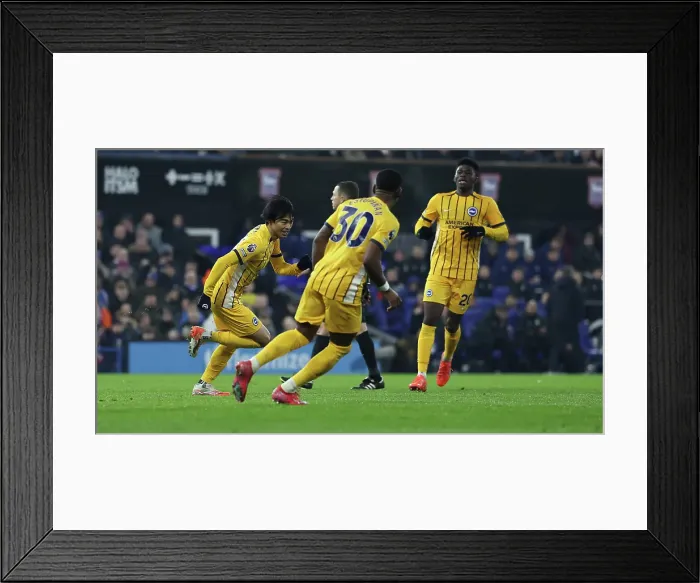 Framed Print : Ipswich Town v Brighton and Hove Albion Premier League 16JAN25