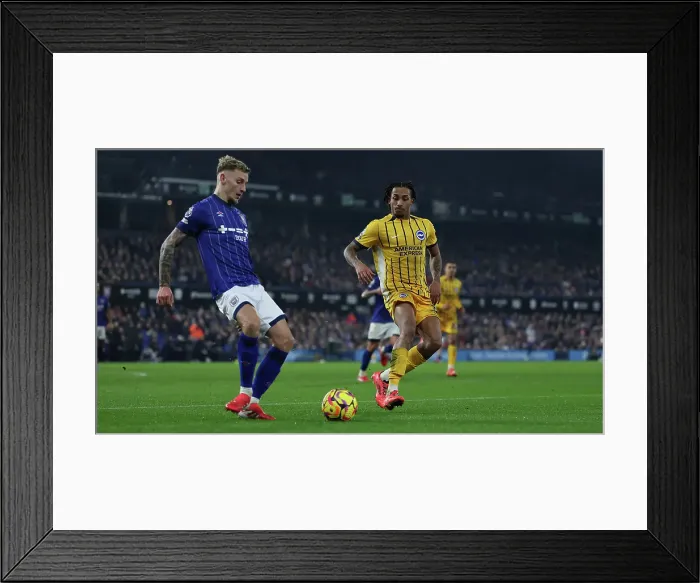 Framed Print : Ipswich Town v Brighton and Hove Albion Premier League 16JAN25