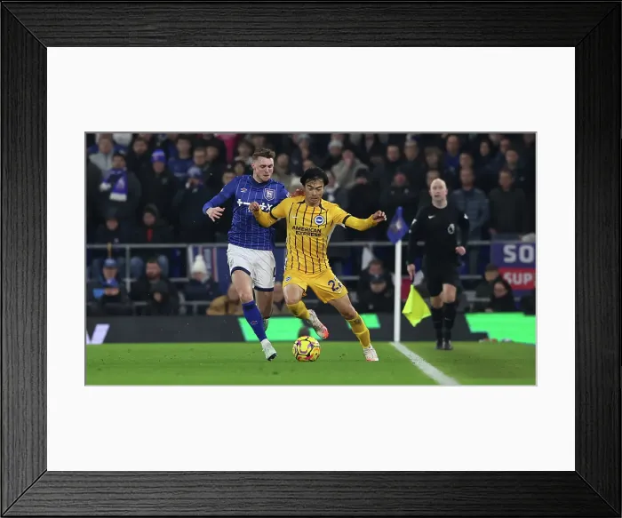 Framed Print : Ipswich Town v Brighton and Hove Albion Premier League 16JAN25 Framed Print : Ipswich Town v Brighton and Hove Albion Premier League 16JAN25