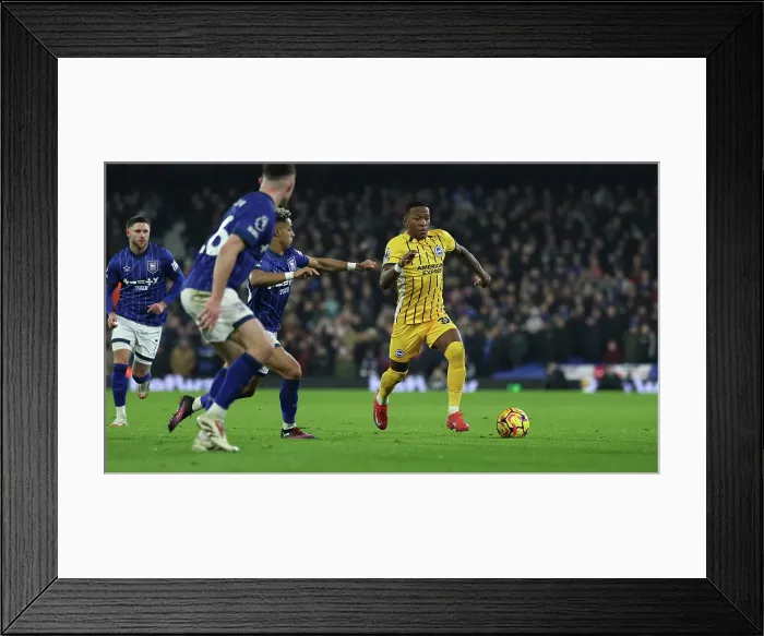 Framed Print : Ipswich Town v Brighton and Hove Albion Premier League 16JAN25 Framed Print : Ipswich Town v Brighton and Hove Albion Premier League 16JAN25