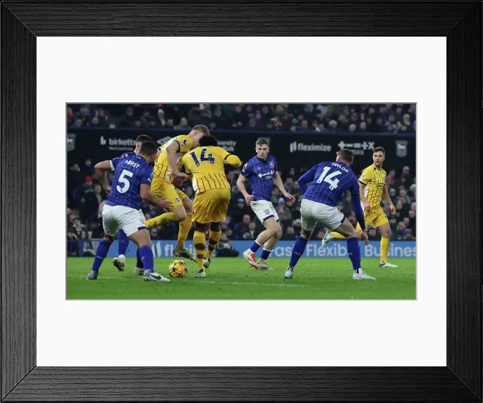 Framed Print : Ipswich Town v Brighton and Hove Albion Premier League 16JAN25 Framed Print : Ipswich Town v Brighton and Hove Albion Premier League 16JAN25