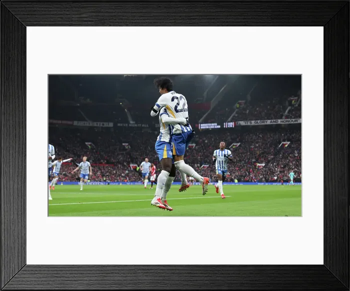 Framed Print : Manchester United v Brighton and Hove Albion Premier League 19JAN25 Framed Print : Manchester United v Brighton and Hove Albion Premier League 19JAN25