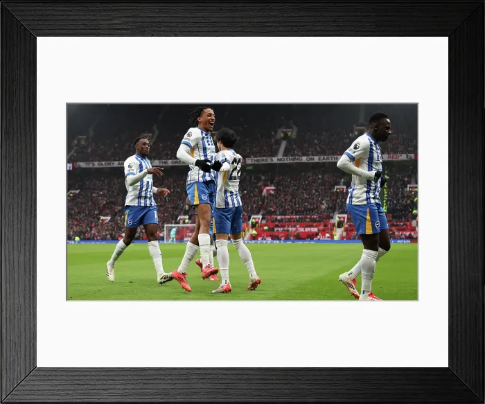 Framed Print : Manchester United v Brighton and Hove Albion Premier League 19JAN25 Framed Print : Manchester United v Brighton and Hove Albion Premier League 19JAN25