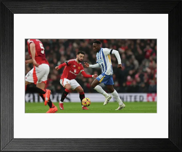 Framed Print : Manchester United v Brighton and Hove Albion Premier League 19JAN25
