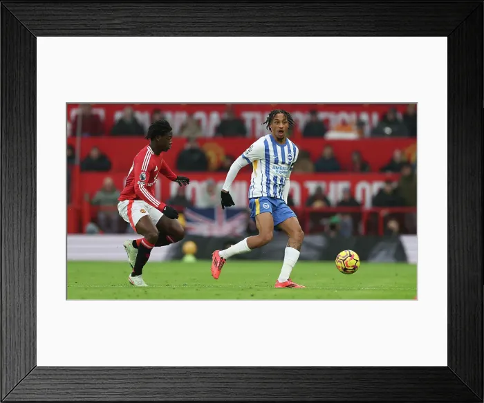 Framed Print : Manchester United v Brighton and Hove Albion Premier League 19JAN25