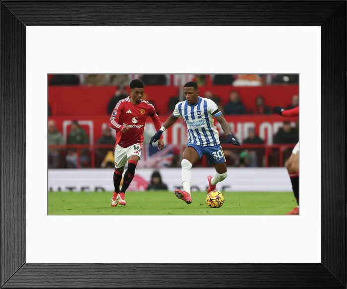 Framed Print : Manchester United v Brighton and Hove Albion Premier League 19JAN25 Framed Print : Manchester United v Brighton and Hove Albion Premier League 19JAN25