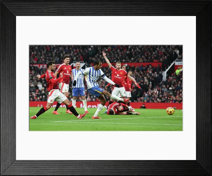 Framed Print : Manchester United v Brighton and Hove Albion Premier League 19JAN25 Framed Print : Manchester United v Brighton and Hove Albion Premier League 19JAN25