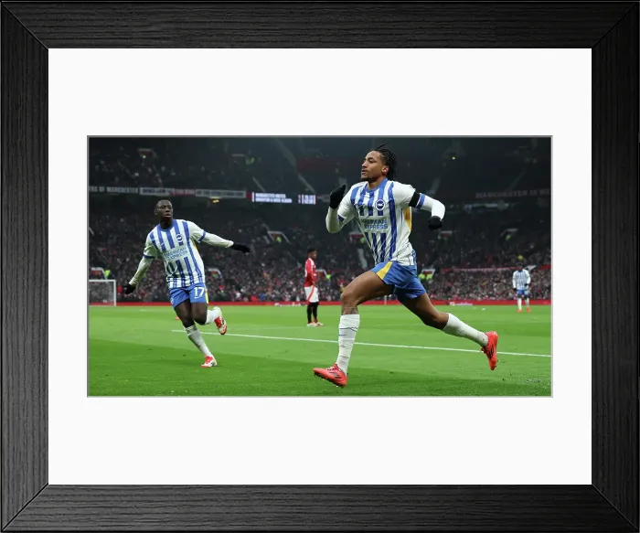 Framed Print : Manchester United v Brighton and Hove Albion Premier League 19JAN25 Framed Print : Manchester United v Brighton and Hove Albion Premier League 19JAN25