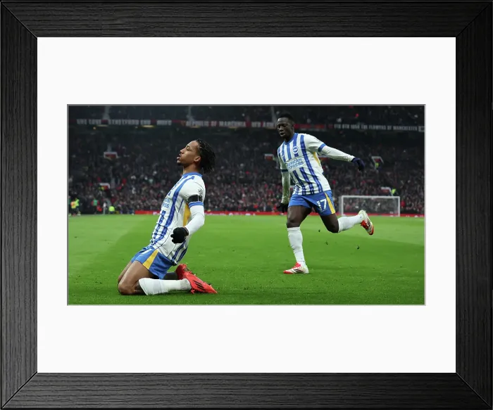 Framed Print : Manchester United v Brighton and Hove Albion Premier League 19JAN25 Framed Print : Manchester United v Brighton and Hove Albion Premier League 19JAN25