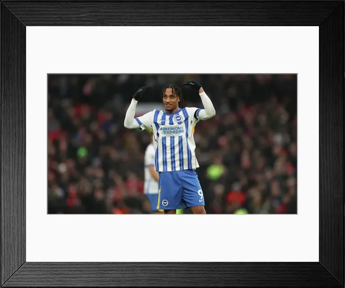 Framed Print : Manchester United v Brighton and Hove Albion Premier League 19JAN25 Framed Print : Manchester United v Brighton and Hove Albion Premier League 19JAN25