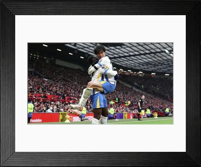 Framed Print : Manchester United v Brighton and Hove Albion Premier League 19JAN25 Framed Print : Manchester United v Brighton and Hove Albion Premier League 19JAN25