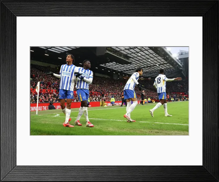 Framed Print : Manchester United v Brighton and Hove Albion Premier League 19JAN25 Framed Print : Manchester United v Brighton and Hove Albion Premier League 19JAN25