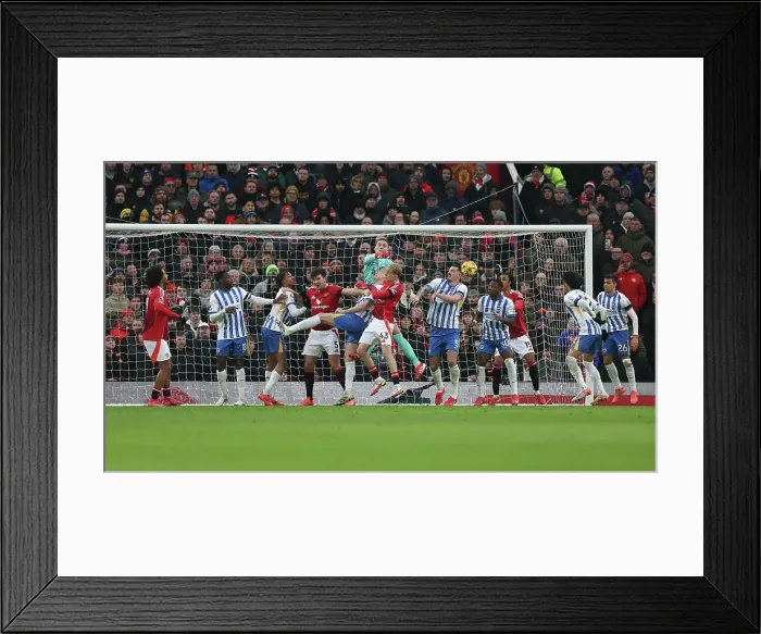 Framed Print : Manchester United v Brighton and Hove Albion Premier League 19JAN25 Framed Print : Manchester United v Brighton and Hove Albion Premier League 19JAN25