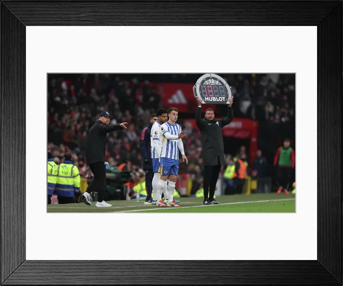 Framed Print : Manchester United v Brighton and Hove Albion Premier League 19JAN25 Framed Print : Manchester United v Brighton and Hove Albion Premier League 19JAN25