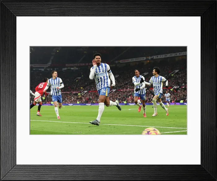 Framed Print : Manchester United v Brighton and Hove Albion Premier League 19JAN25 Framed Print : Manchester United v Brighton and Hove Albion Premier League 19JAN25