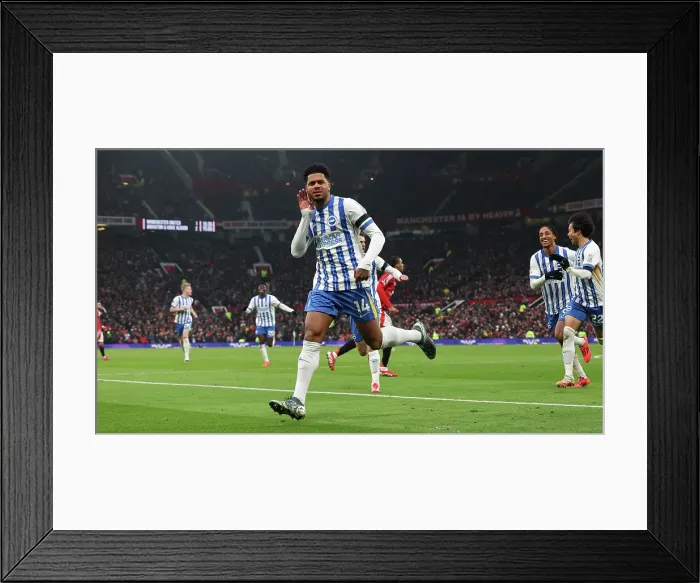 Framed Print : Manchester United v Brighton and Hove Albion Premier League 19JAN25 Framed Print : Manchester United v Brighton and Hove Albion Premier League 19JAN25